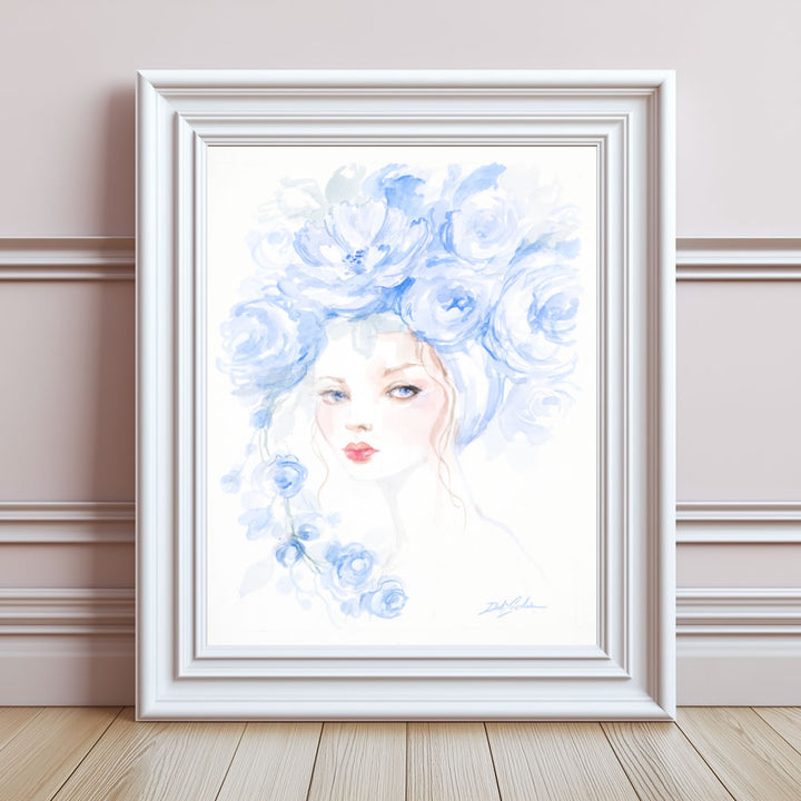 "Blue Reflection - Fashion Artwork by Debi Coules
