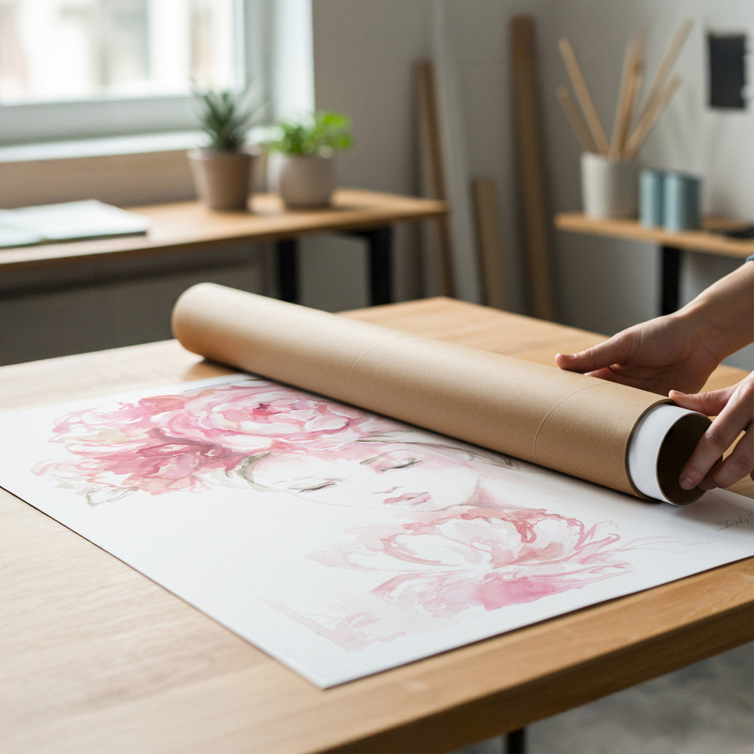 "Blush Whisper - Fashion Artwork by Debi Coules