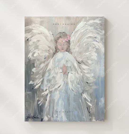 "My Angel" -  Shabby Chic Artwork Prints by Debi Coules