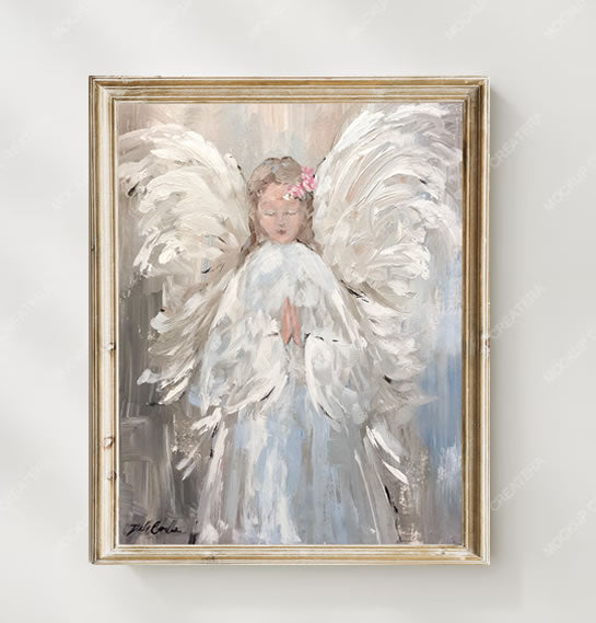 "My Angel" -  Shabby Chic Artwork Prints by Debi Coules