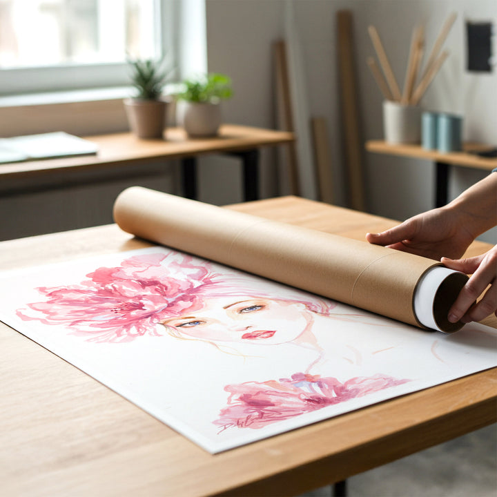 "The Quiet Muse" - Fashion Artwork by Debi Coules