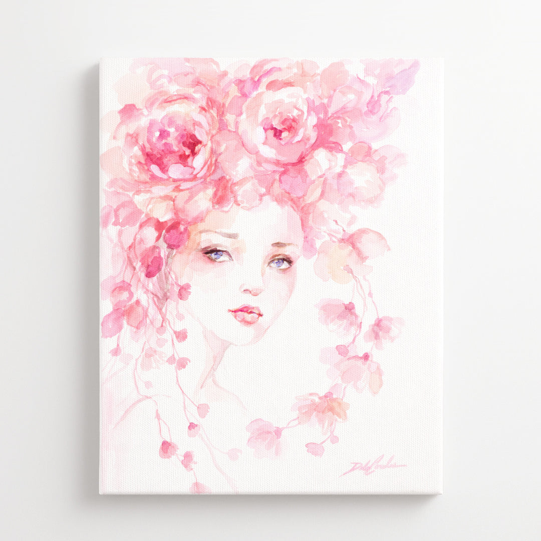 "Whisper of Roses - Fashion Artwork by Debi Coules