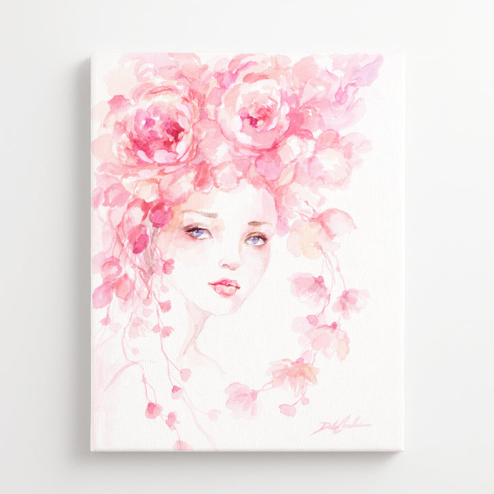 "Whisper of Roses - Fashion Artwork by Debi Coules