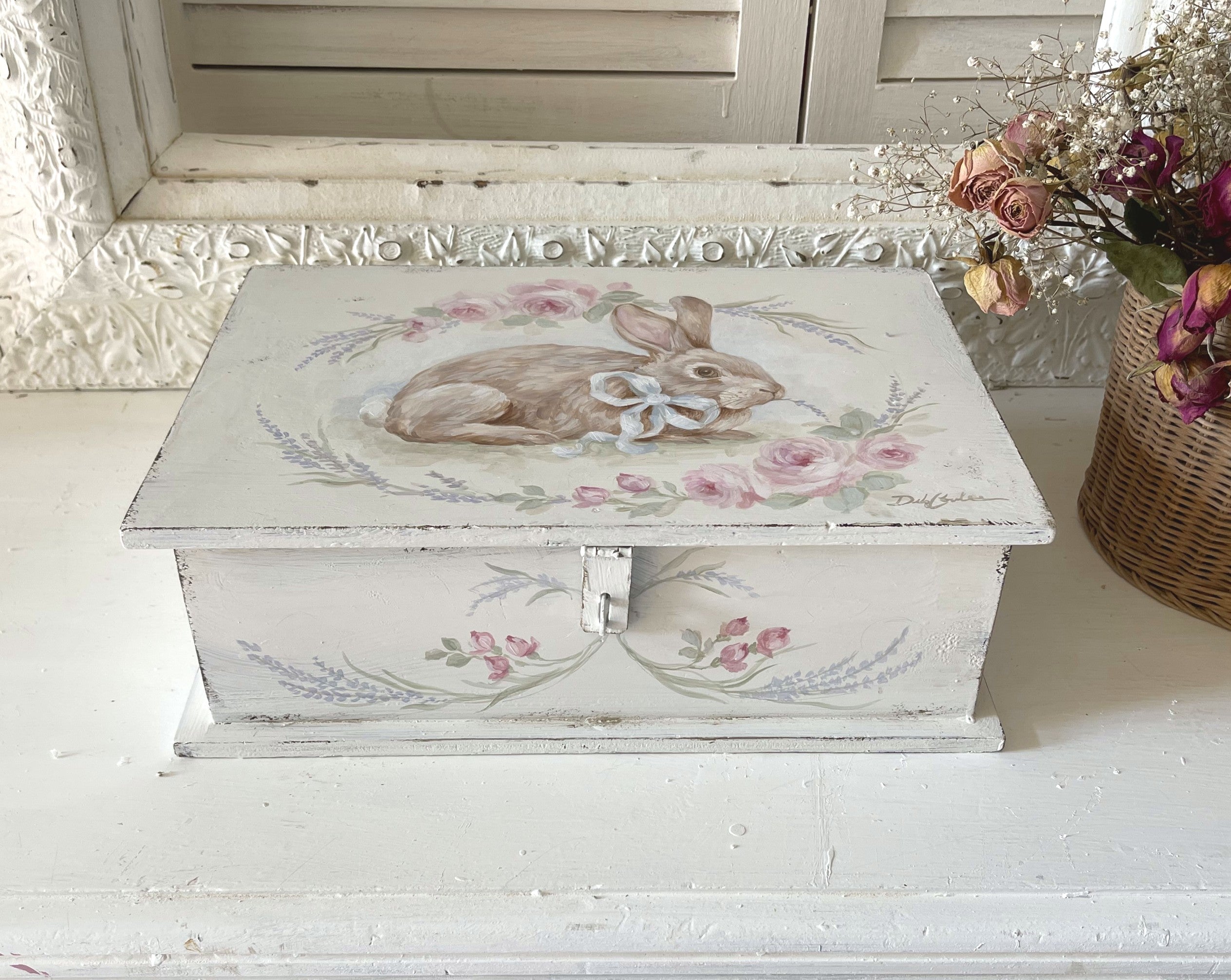 Vintage Rabbit Keepsake Box hotsell