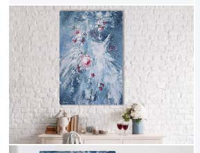 "In Blue" Canvas Print