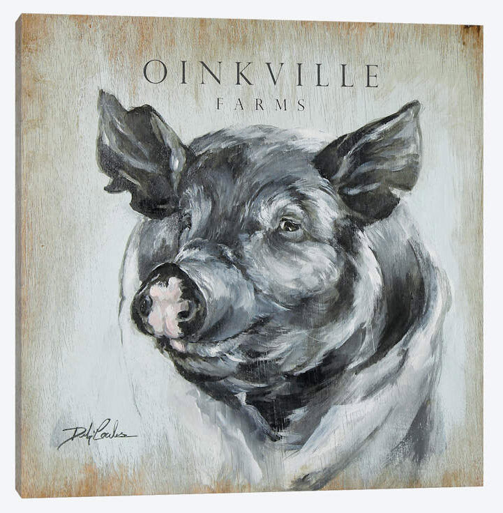 "Oinkville Farms" Canvas Print