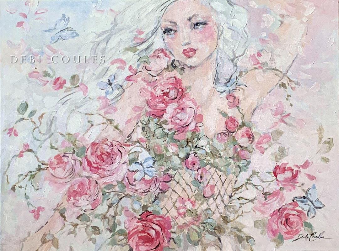 "Fiori Couture II" Original Painting by Debi Coules