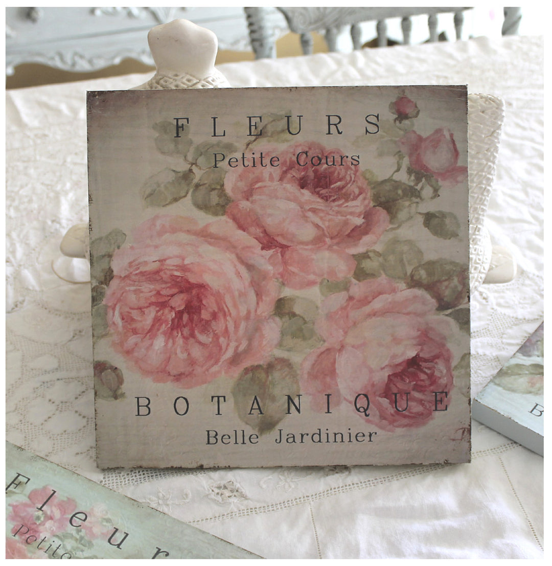"Fleurs Botanique" Wood Print