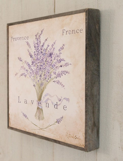 "Provence Lavender" Barnwood Framed Wood Print