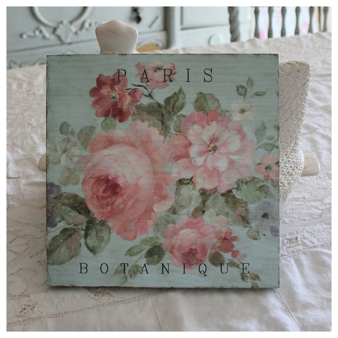 "Paris Botanique" Wood Print