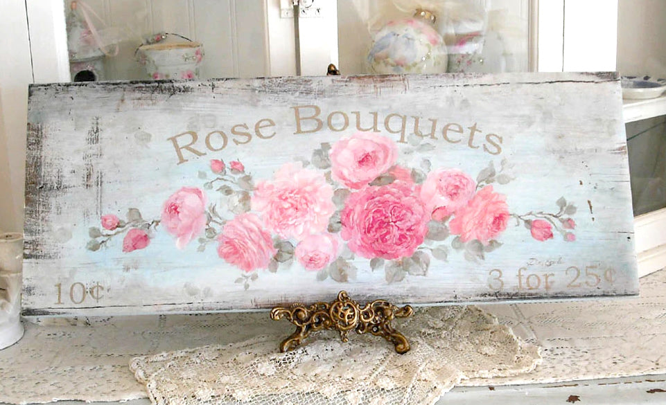"Rose Bouquets" Wood Print