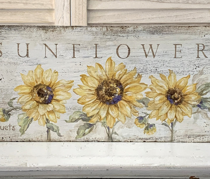 "Sunflowers" Original Hand-Painted Sign by Debi Coules