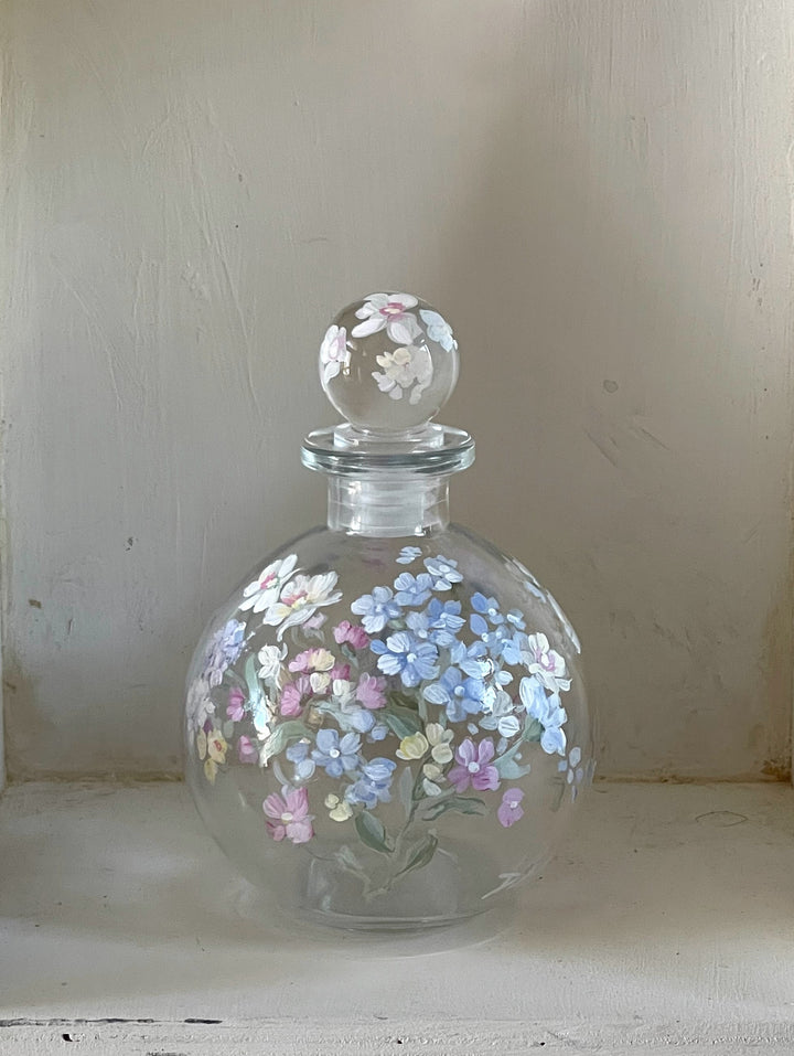 Shabby Chic Beautiful Wildflower Perfume Bottle by Debi Coules