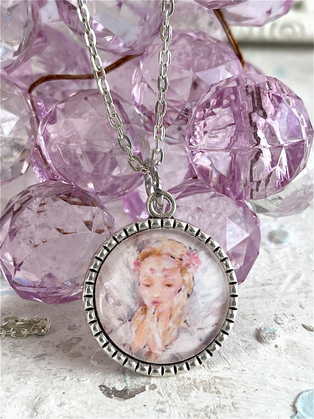 "Angel Praying" Necklace By Debi Coules