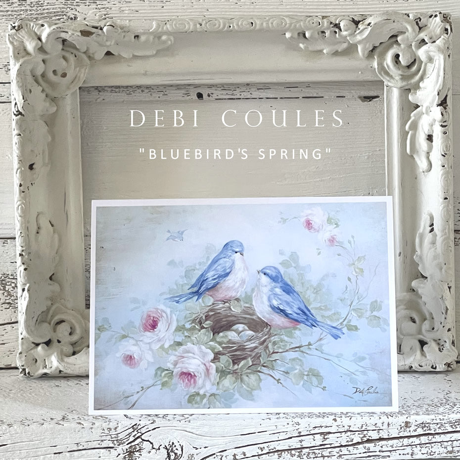 "Bluebird Spring" Greeting Cards Heavy Stock Original Debi Coules Art (Set of 5)