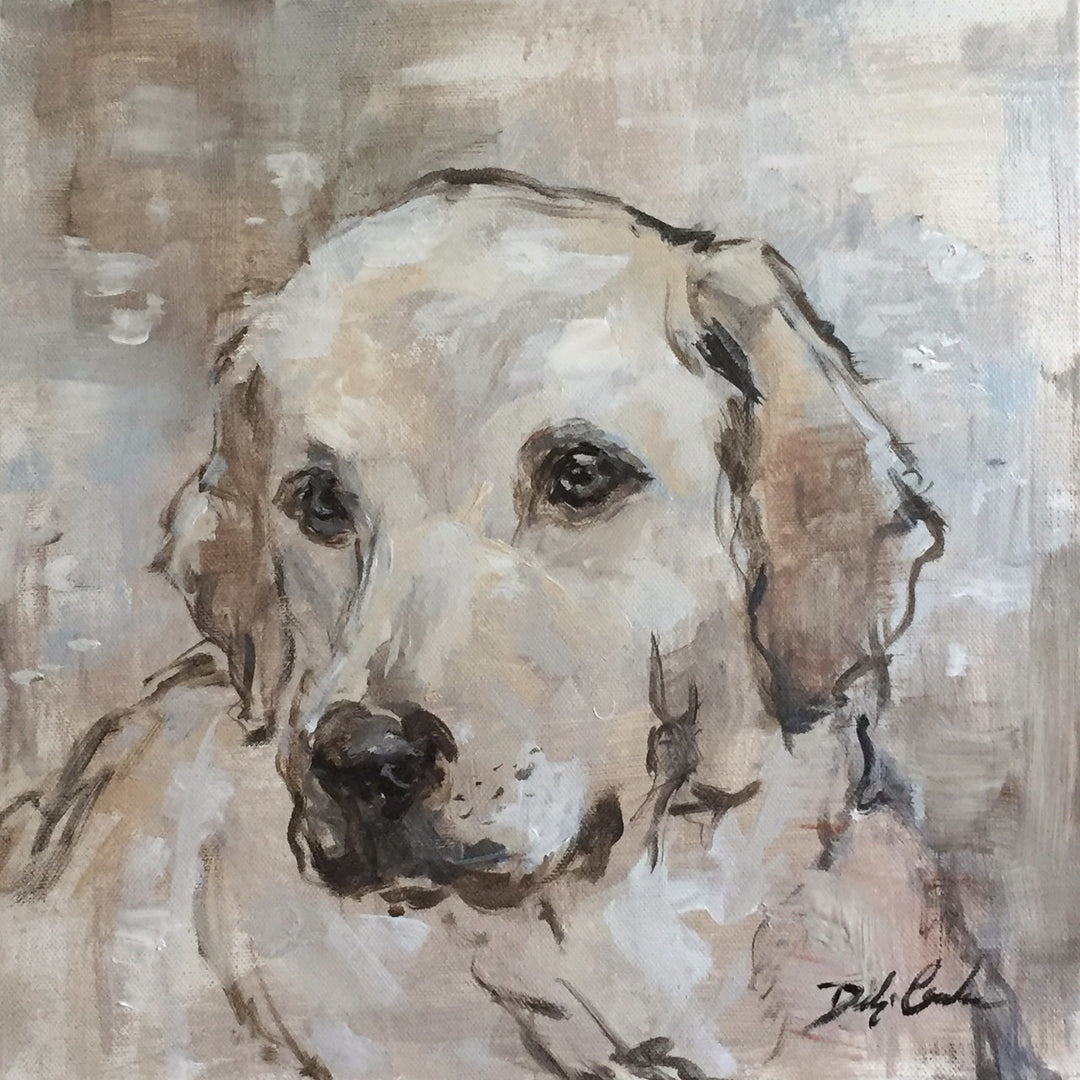 "Lovable Lab" Original Painting by Debi Coules