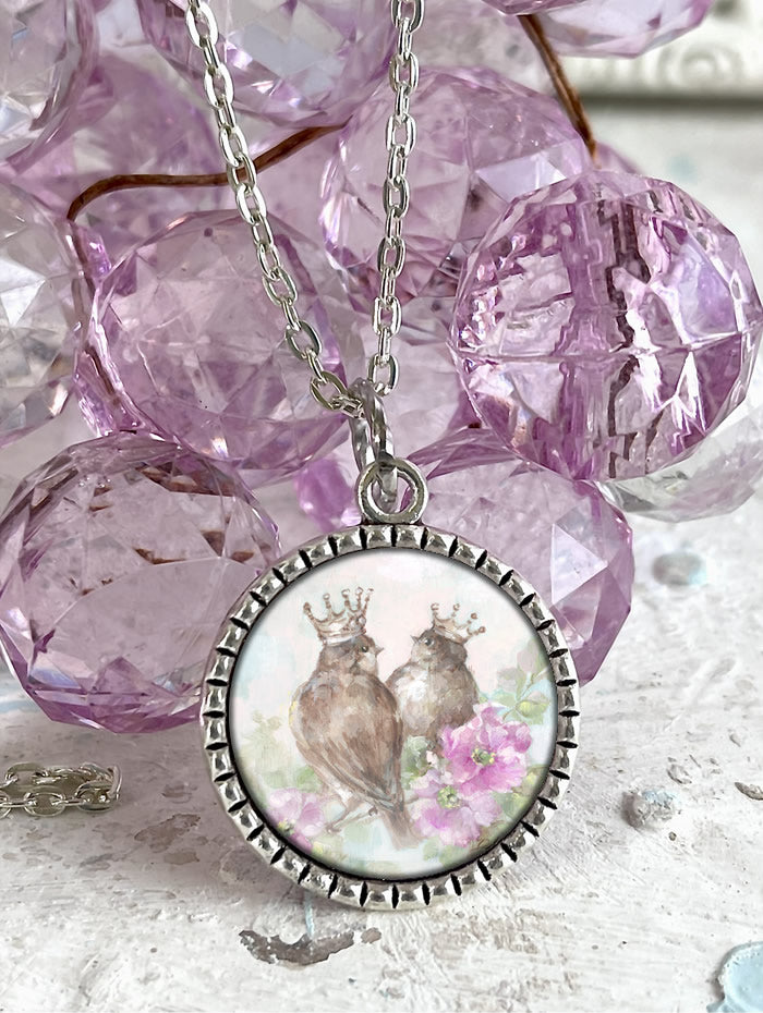 "French Crown Songbirds II" Necklace By Debi Coules