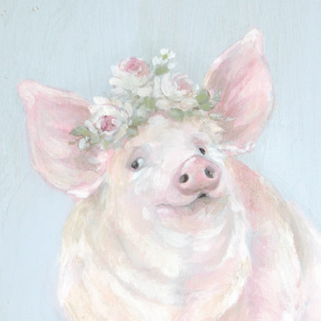 "Pig In A Tub" Canvas Print